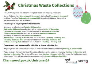 Waste collections over the festive period